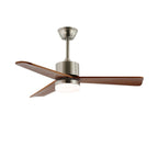 Integrated LED & Remote-Controlled Walnut-Blade Ceiling Fan