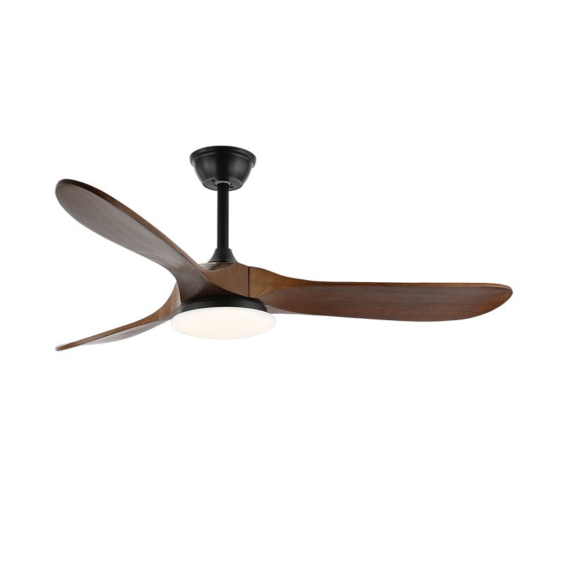 Integrated LED Wooden Blade Ceiling Fan Light (Remote Control)