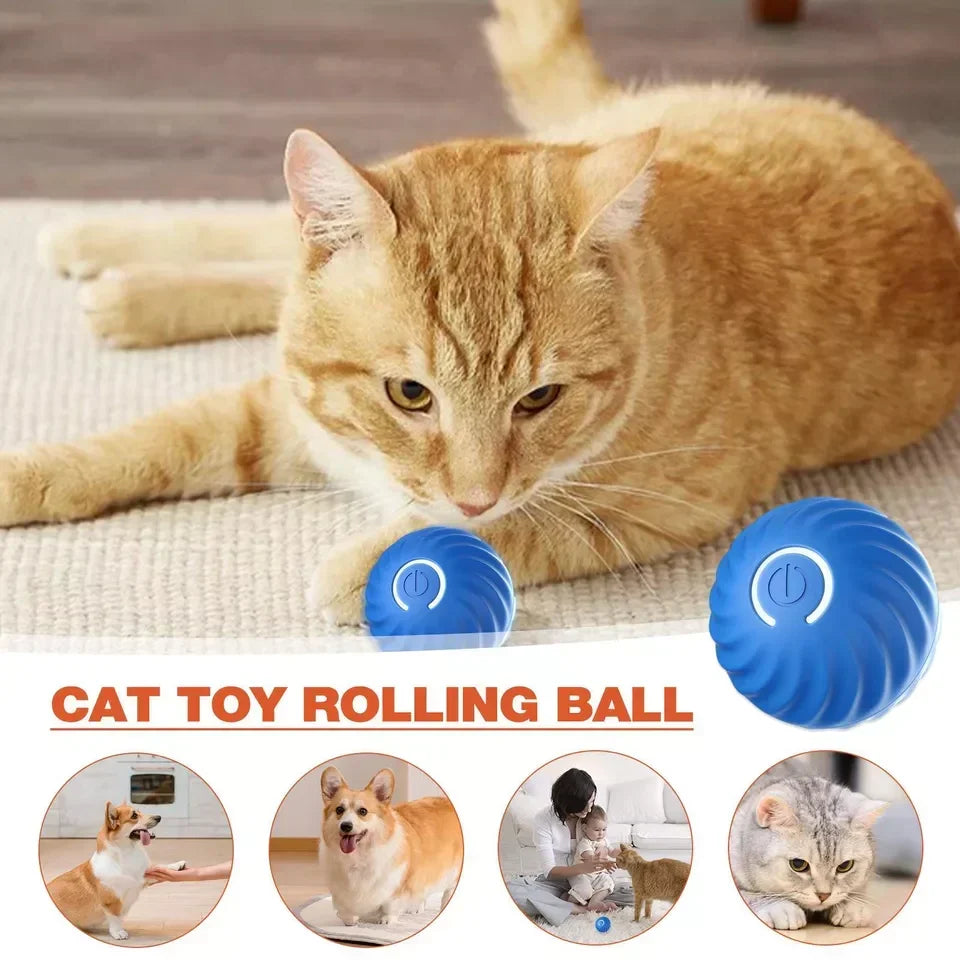 Interactive Ball Self-Moving USB Rechargeable Non-Toxic ABS