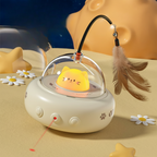 Interactive Cat Toy Automatic Laser & Feather Teaser