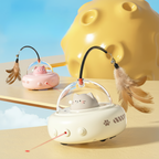 Interactive Cat Toy Automatic Laser & Feather Teaser