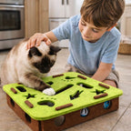 Interactive Cat Toy Felt Tunnels & Quiet Rolling Ball
