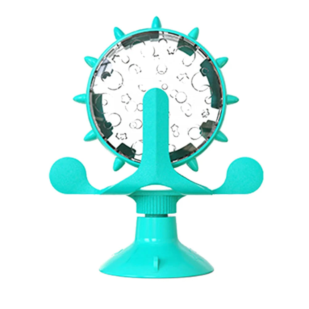 Interactive Cat Toy Slow-Feed Rotating Treat Dispenser