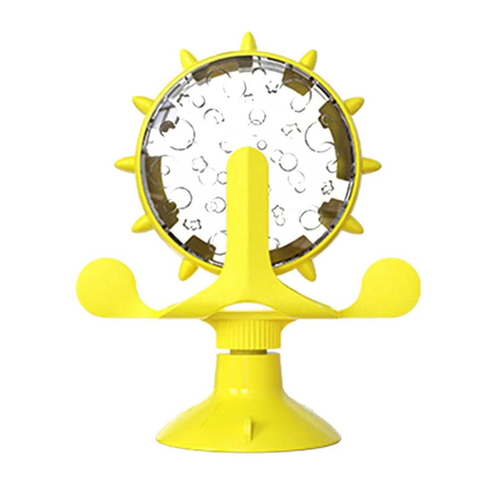 Interactive Cat Toy Slow-Feed Rotating Treat Dispenser