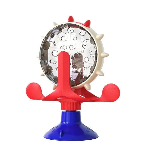 Interactive Cat Toy Slow-Feed Rotating Treat Dispenser