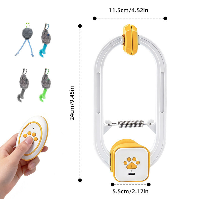 Interactive Cat Toy USB Rechargeable Retractable Teaser