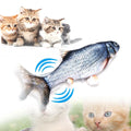 Interactive Cat Toy Wagging Fish Catnip Infused USB Rechargeable