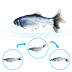 Interactive Cat Toy Wagging Fish Catnip Infused USB Rechargeable