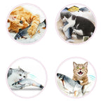 Interactive Cat Toy Wagging Fish Catnip Infused USB Rechargeable