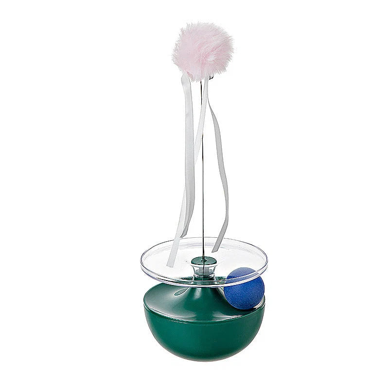 Interactive Cat Tumbler Toy Unpredictable Wobble Battery Free