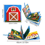Interactive Felt Book Farm Adventure 10 Tactile Pages