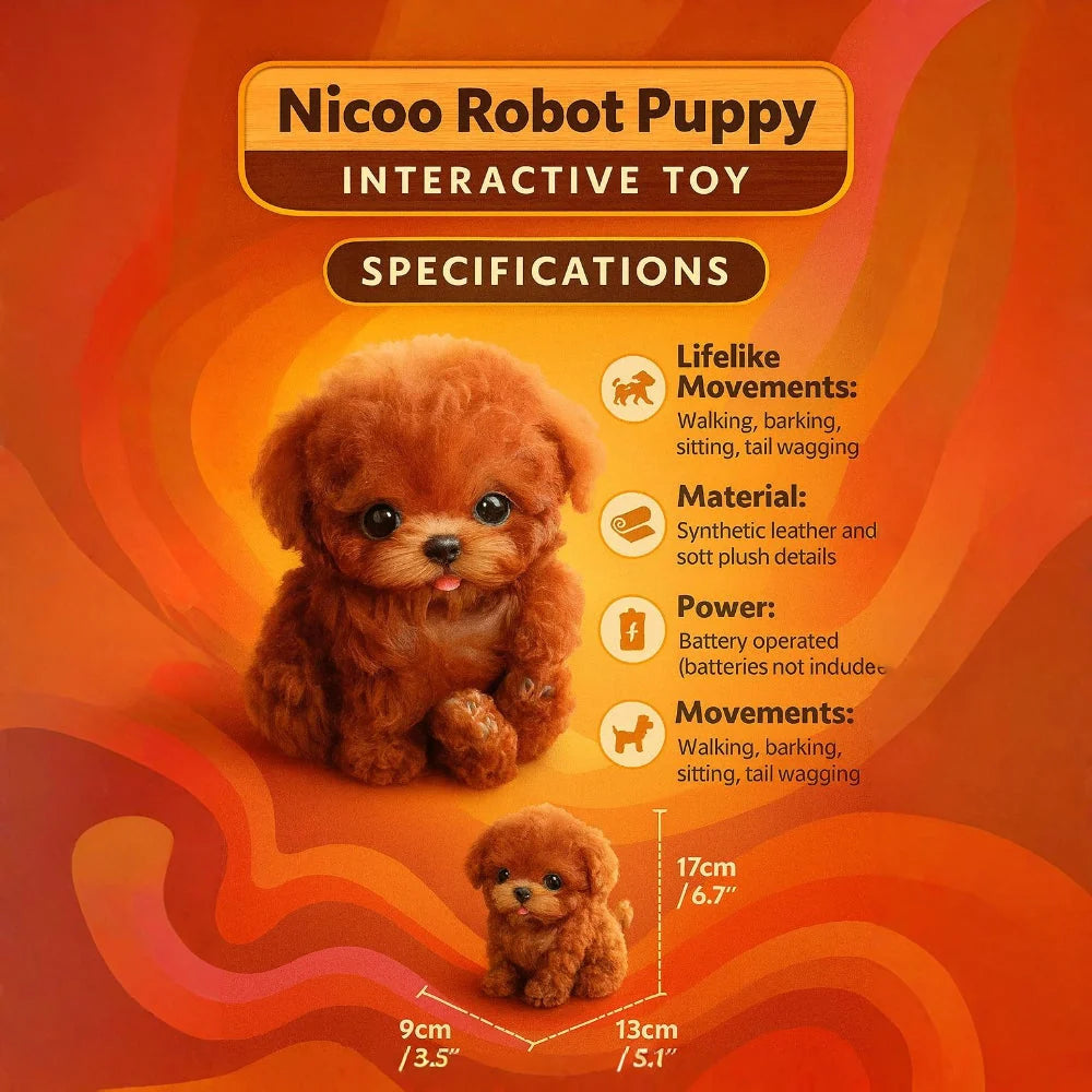 Interactive Puppy Toy Soft Plush Touch & Voice Responsive