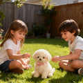 Interactive Robot Dog Plush Realistic Movements Battery Operated