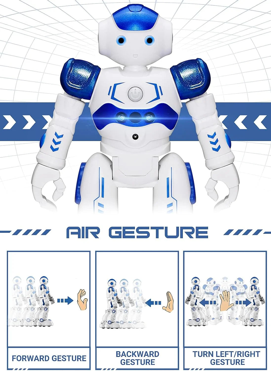 Interactive Robot Toy Gesture & Remote 50 Actions