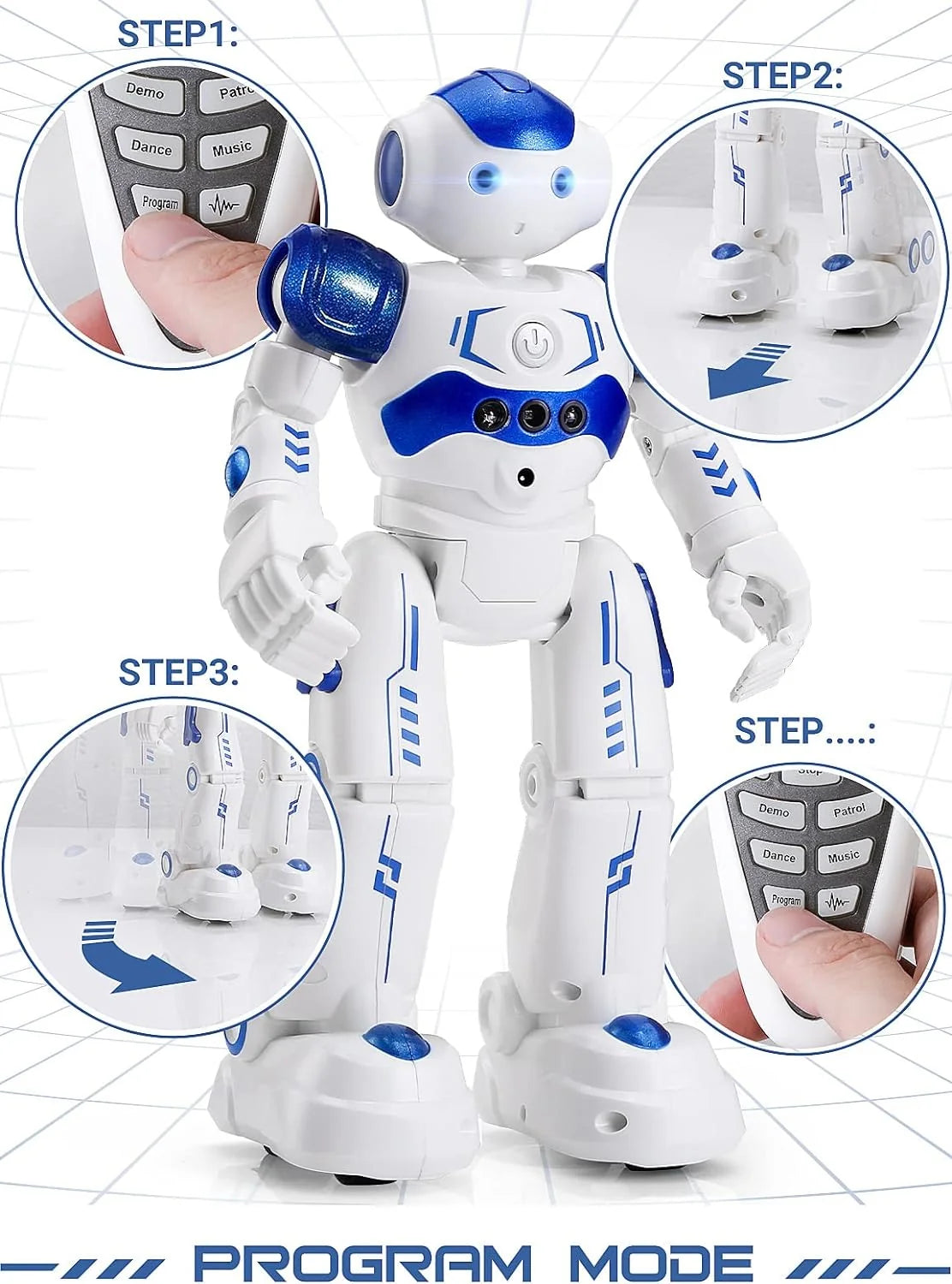 Interactive Robot Toy Gesture & Remote 50 Actions
