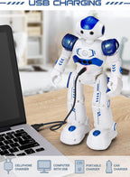 Interactive Robot Toy Programmable 50 Actions Rechargeable