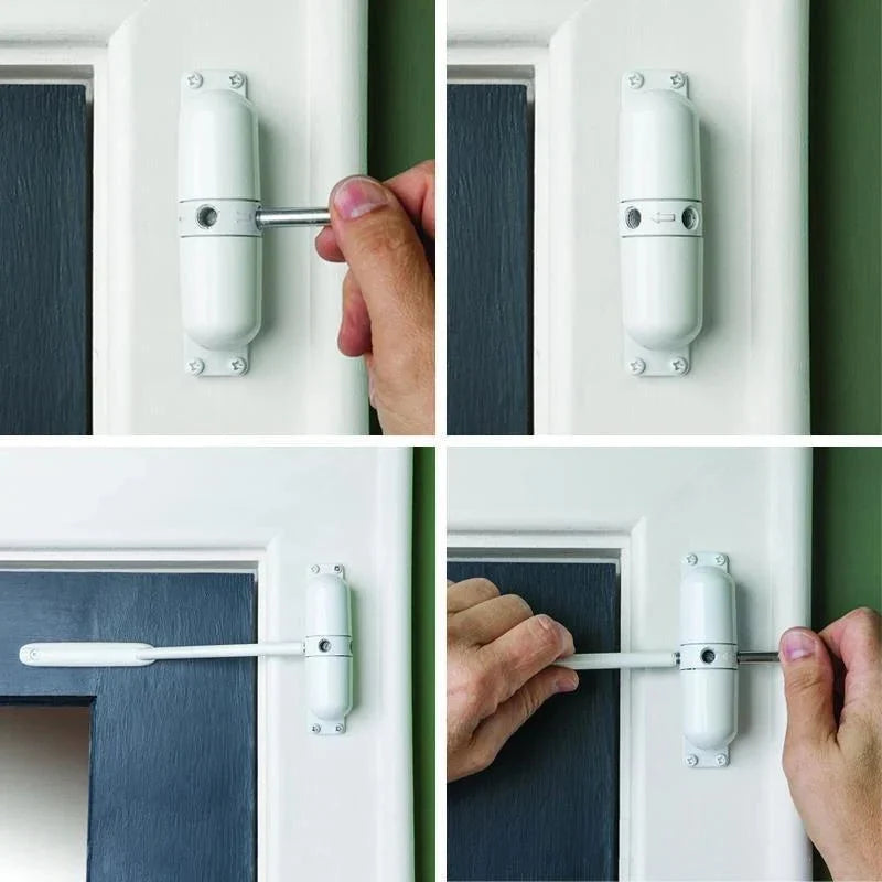 Interior Door Closer Cushioned Quiet Closing Adjustable Speed