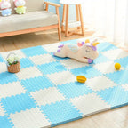 Interlocking Play Tiles Cushioned Non-Slip Water-Resistant Set of 10