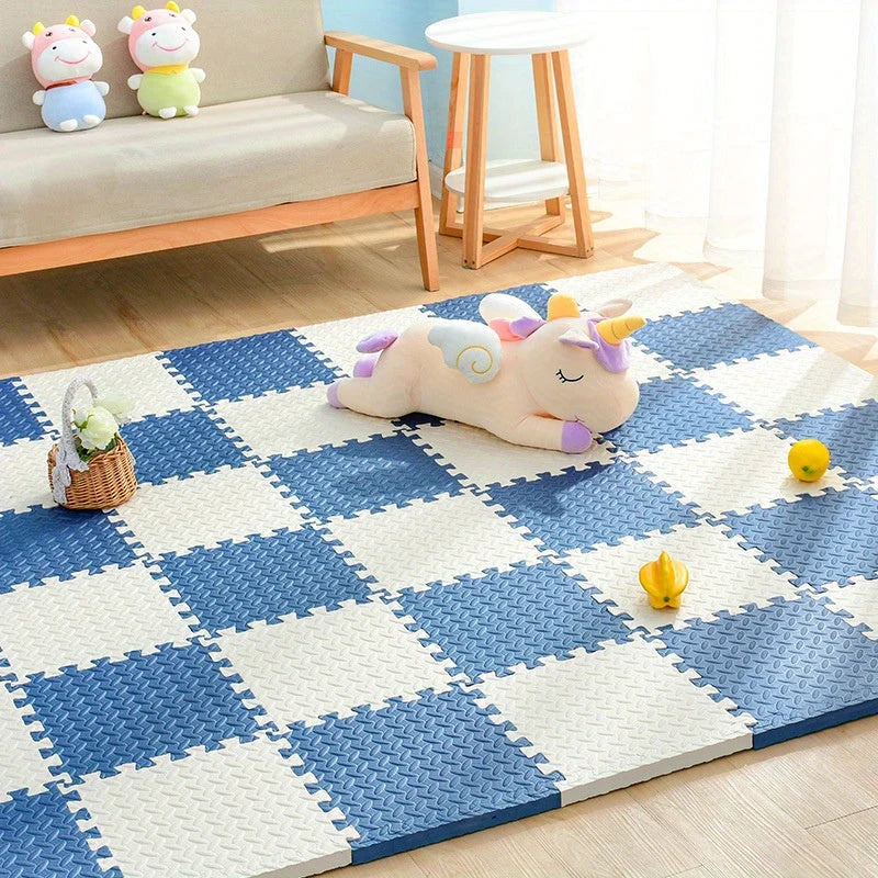 Interlocking Play Tiles Cushioned Non-Slip Water-Resistant Set of 10