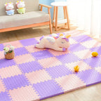 Interlocking Play Tiles Cushioned Non-Slip Water-Resistant Set of 10