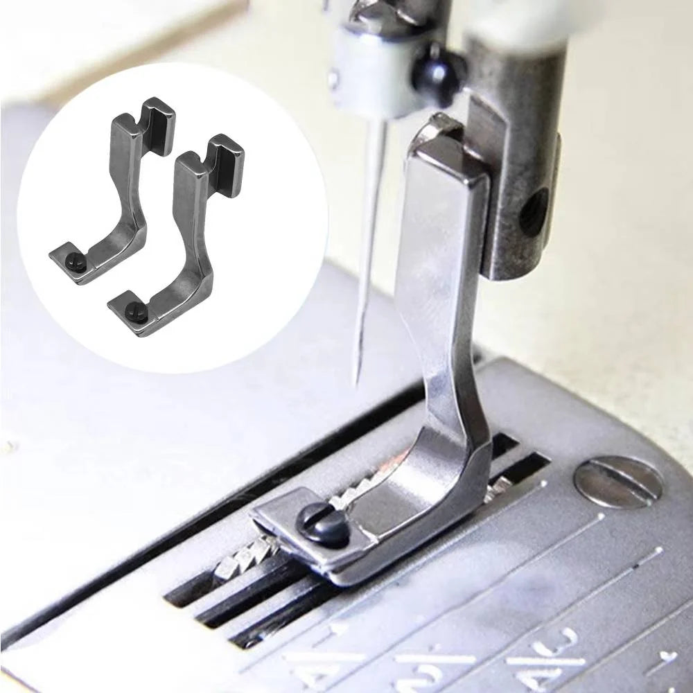 Invisible Zipper Foot Screw-Adjusted Width Grooved Guides