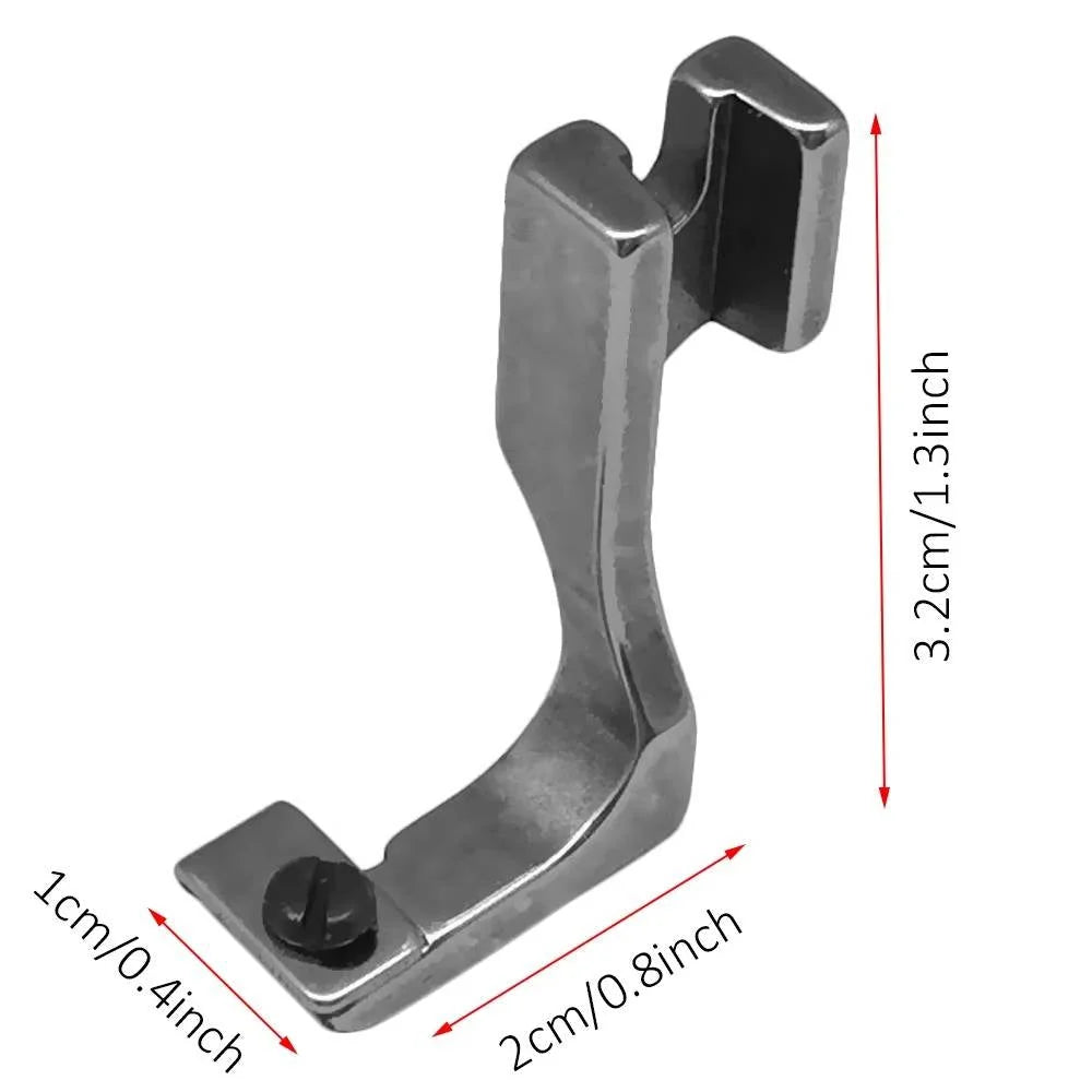 Invisible Zipper Foot Screw-Adjusted Width Grooved Guides