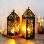 Iron Middle Eastern Openwork Candle Holder (Fits Tealight & Stick Candles)