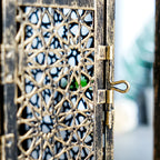 Iron Middle Eastern Openwork Candle Holder (Fits Tealight & Stick Candles)