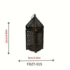 Iron Middle Eastern Openwork Candle Holder (Fits Tealight & Stick Candles)