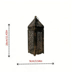 Iron Middle Eastern Openwork Candle Holder (Fits Tealight & Stick Candles)