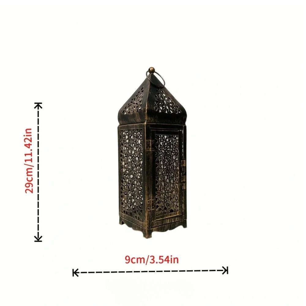 Iron Middle Eastern Openwork Candle Holder (Fits Tealight & Stick Candles)