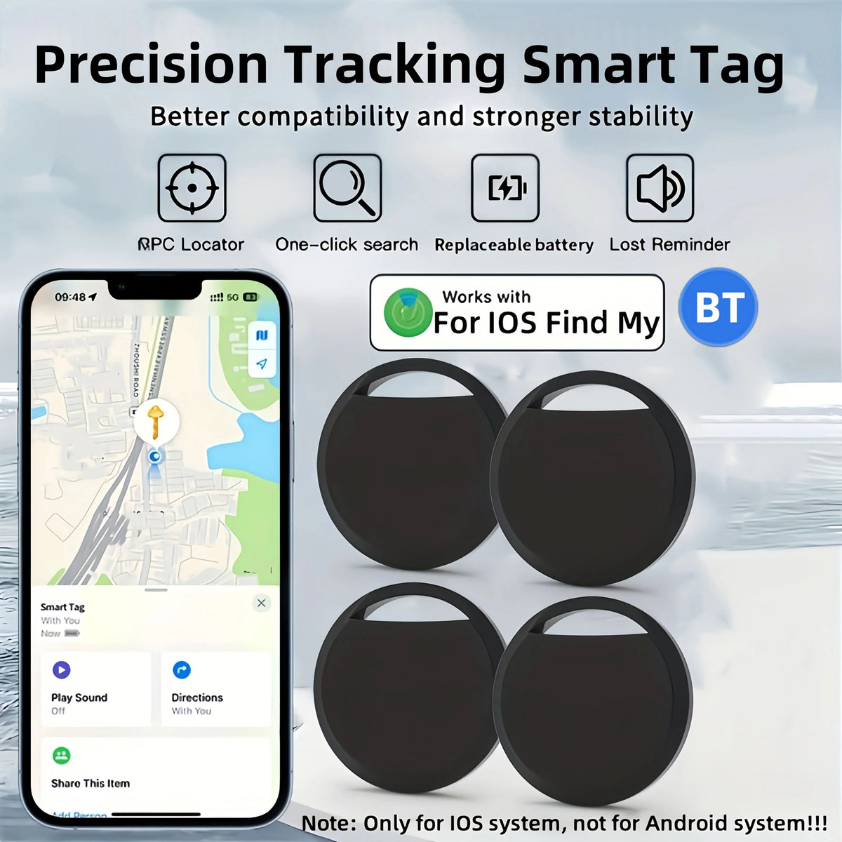 Item Tracker Set of 4 iOS Find My