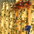 Ivy Garland Realistic Leaves Warm White LEDs Battery-Operated