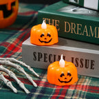 Jack-O'-Lantern Tea Light Flameless LED Battery-Powered