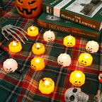 Jack-O'-Lantern Tea Light Flameless LED Battery-Powered