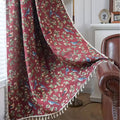 Jacquard Weave Tassel Semi-Shade Curtain