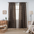Jacquard Weave Tassel Semi-Shade Curtain