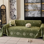 Japandi Dandelion Microfiber Sofa Cover (Machine-Washable)