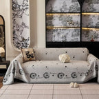 Japandi Dandelion Microfiber Sofa Cover (Machine-Washable)