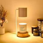 Japanese Minimalist Wood Table Lamp (Timer & Dimmer)