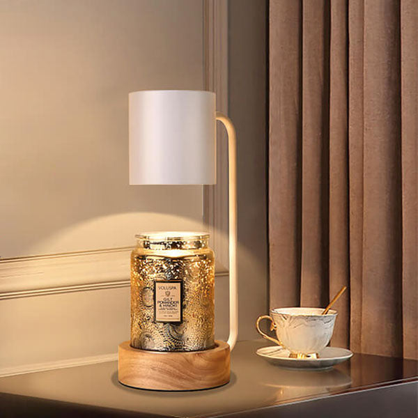 Japanese Minimalist Wood Table Lamp (Timer & Dimmer)
