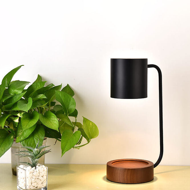 Japanese Minimalist Wood Table Lamp (Timer & Dimmer)