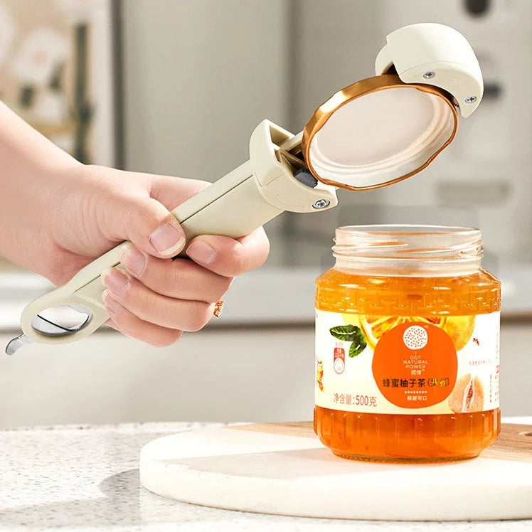 Jar, Bottle & Can Opener Stainless Steel Ergonomic Handle