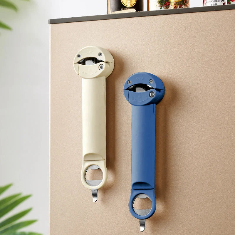 Jar, Bottle & Can Opener Stainless Steel Ergonomic Handle