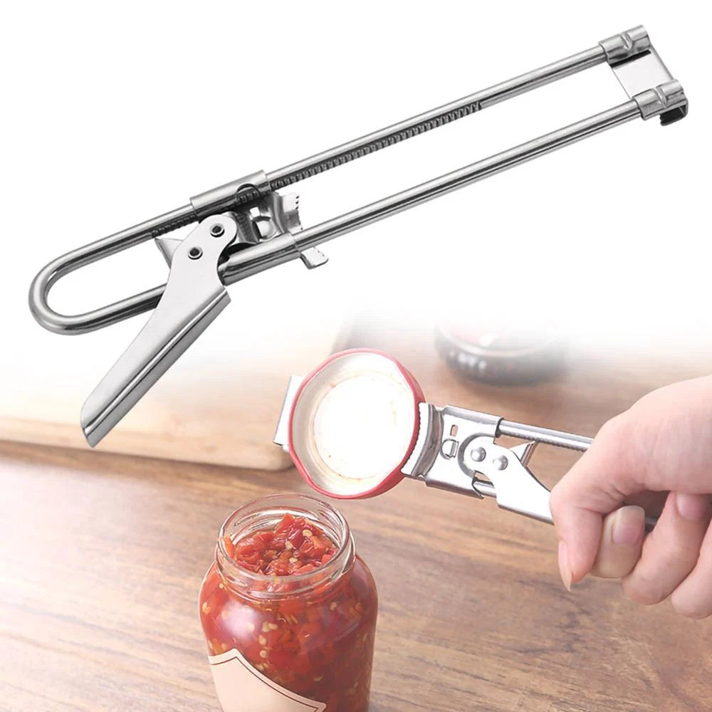 Jar & Bottle Opener Adjustable Ergonomic Non-Slip Stainless Steel