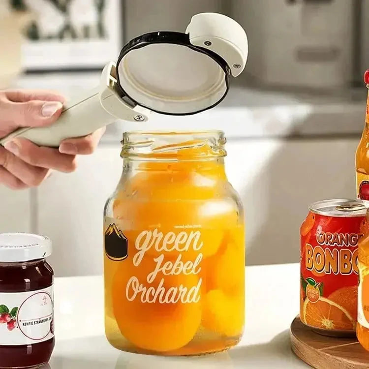Jar & Bottle Opener Adjustable Grip Magnetic Back