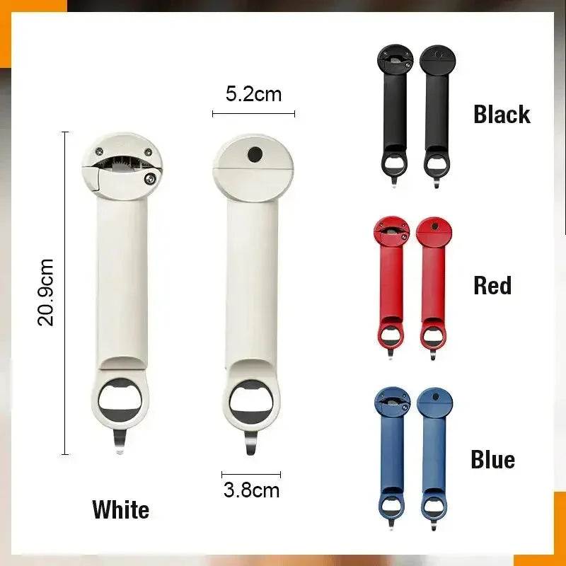Jar & Bottle Opener Adjustable Grip Magnetic Back