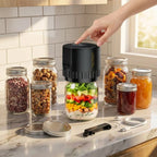 Jar Vacuum Sealer Automatic Rechargeable Wide & Standard Caps