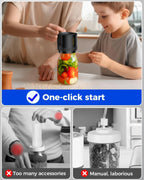 Jar Vacuum Sealer One-Touch Rechargeable Fits 3.4 Inch Jars
