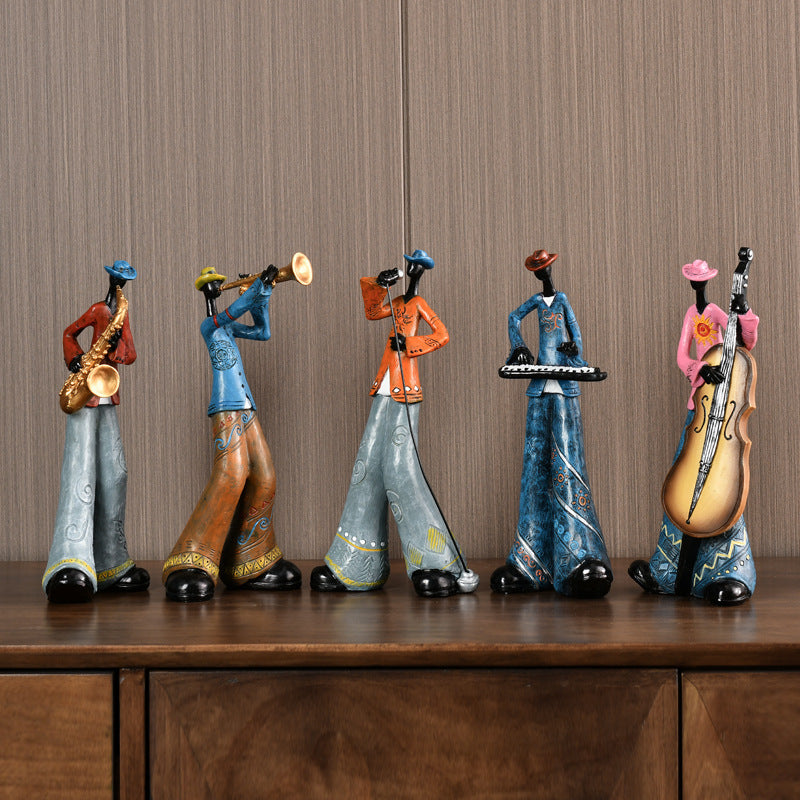 Jazz Figurine Durable Resin Intricate Detailing